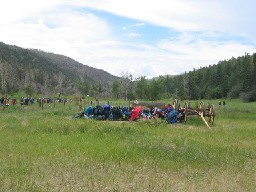 Pack Lines at Rich Cabins